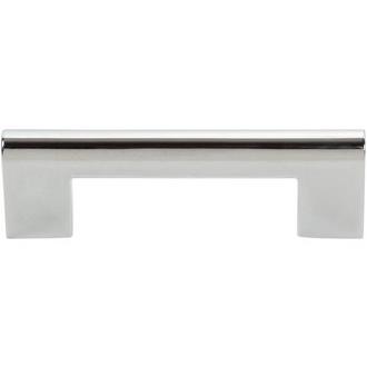Atlas Homewares A878-CH Round Rail Pull  in Polished Chrome